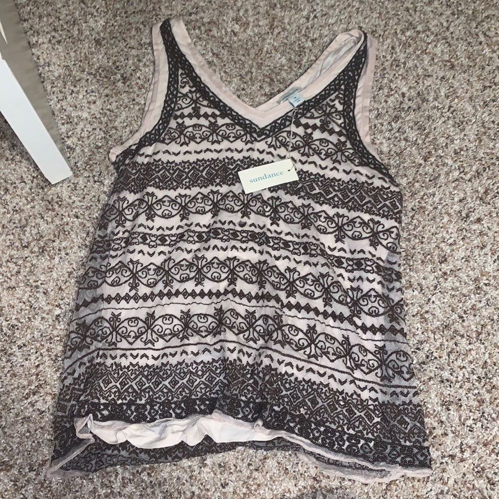 Sundance beaded tank top